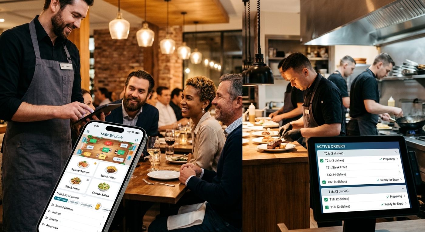 Ejemplo de uso en restaurante